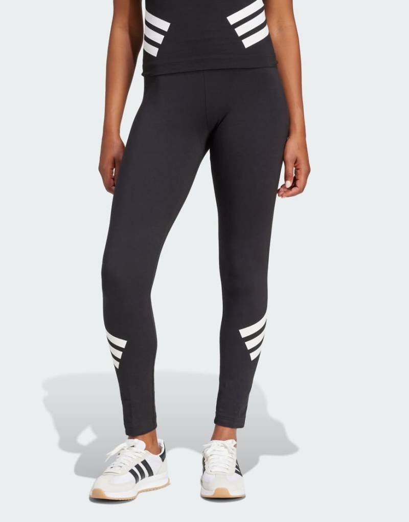 adidas performance - Future Icons - Leggings in Schwarz mit den drei Streifen von adidas performance