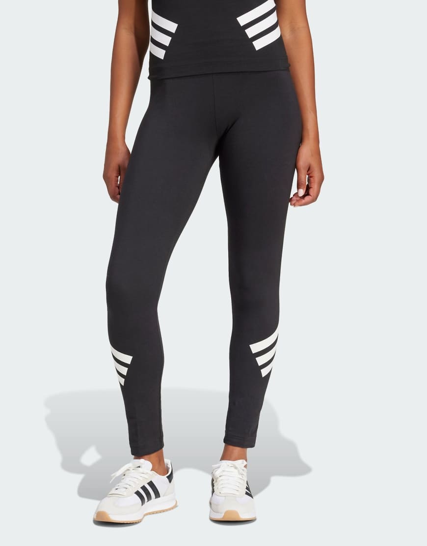adidas performance - Future Icons - Leggings in Schwarz mit den drei Streifen von adidas performance