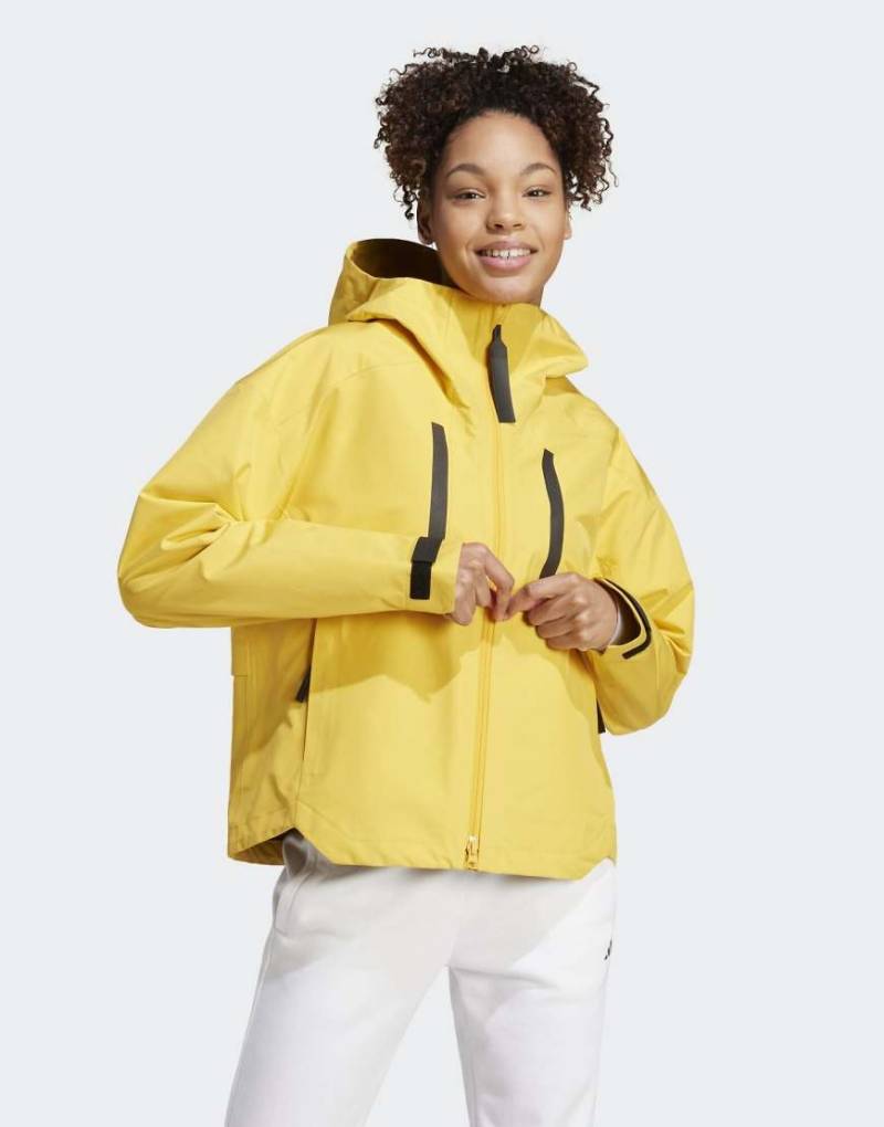 adidas performance - Myshelter Rain. Rdy - Jacke in Aktiv-Gold-Goldfarben von adidas performance