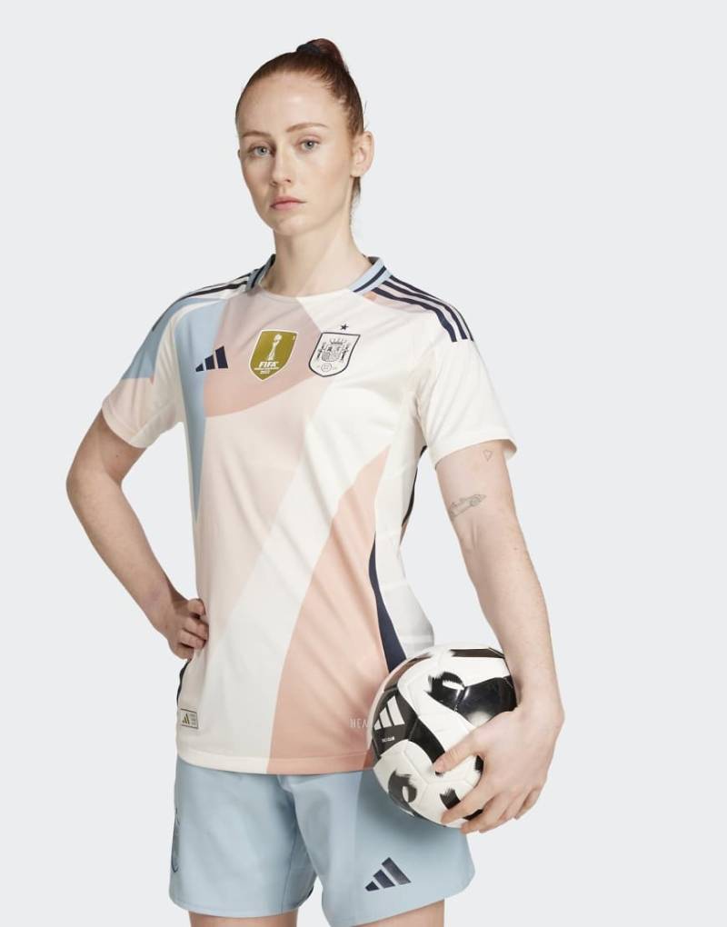 adidas performance - Spanien 25 (Damenmannschaft) - Authentisches Auswärts-Trikot in Kalkweiß von adidas performance