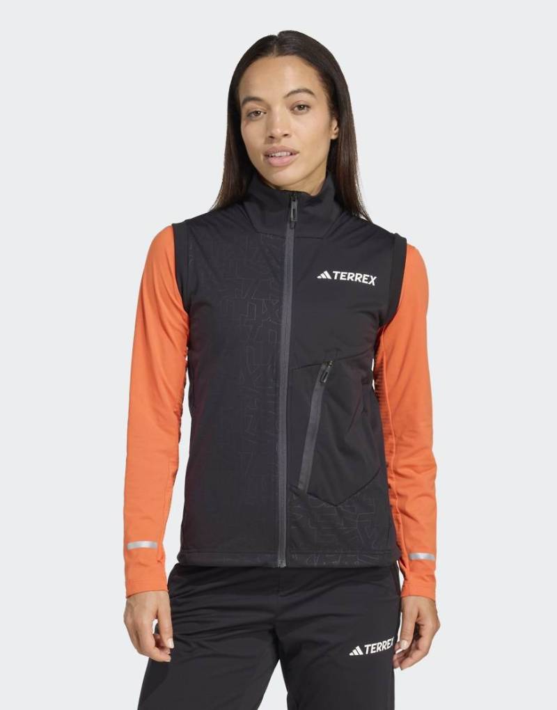 adidas performance - Terrex Xperior - Softshell-Weste in Schwarz für Skilanglauf von adidas performance