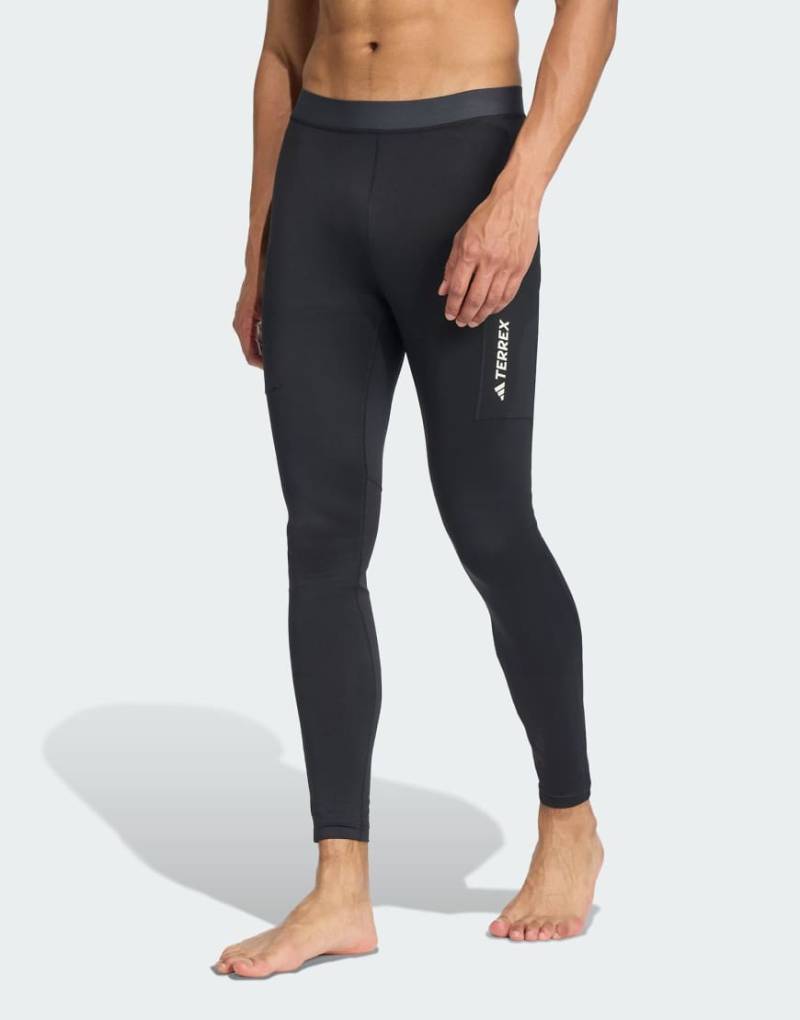 adidas performance - Terrex xperior - Angeraute Leggings in Schwarz von adidas performance
