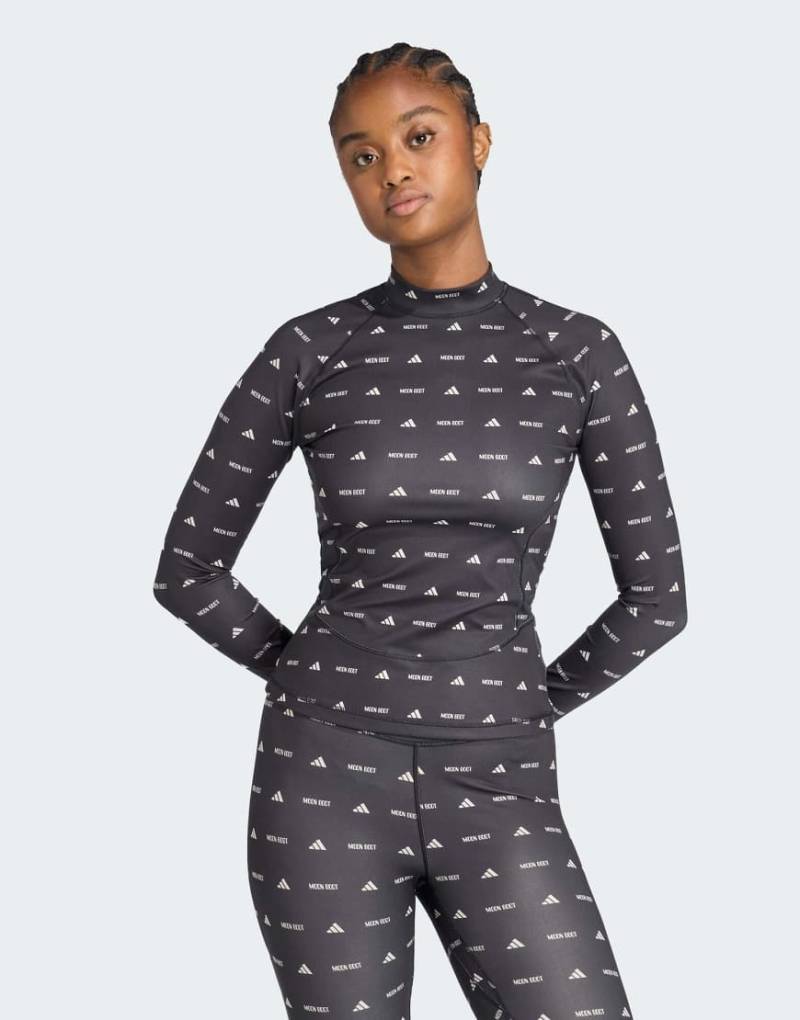 adidas performance - adidas x Moon Boot - Eng geschnittenes Oberteil in Schwarz/Bliss von adidas performance