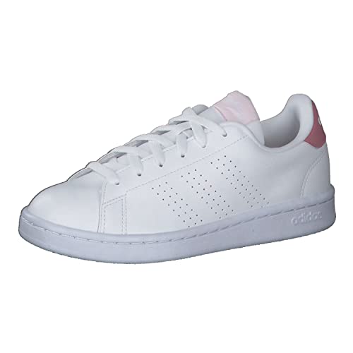 ADIDAS Damen Advantage Sneaker, ftwwht/ftwwht/pnkstr, 36 EU von adidas