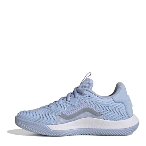 ADIDAS Damen SoleMatch Control W Clay Sneaker, Blue Dawn/Matte Silver/FTWR White, 40 2/3 EU von adidas