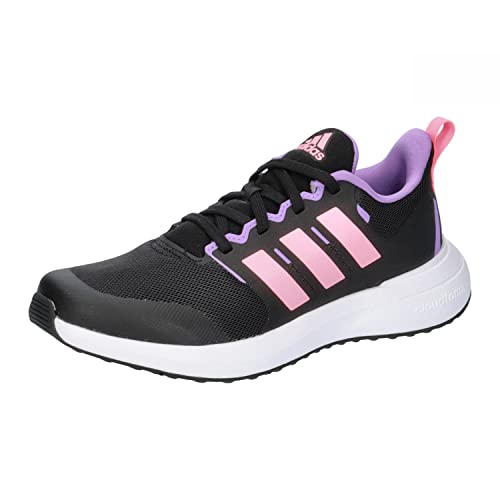 ADIDAS Fortarun 2.0 K Sneaker, core Black/Beam pink/Violet Fusion, 38 2/3 EU von adidas