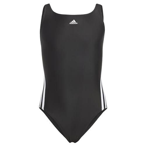 ADIDAS Girl's 3S Swimsuit, Black/White, 5 años von adidas