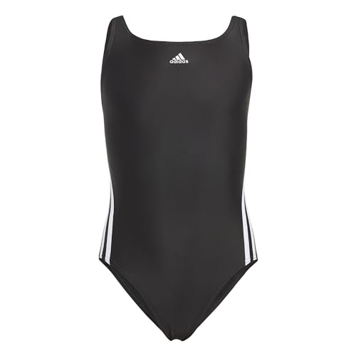 ADIDAS Girl's 3S Swimsuit, Black/White, 5 años von adidas