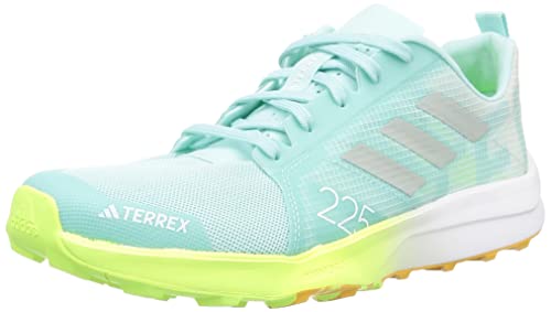 ADIDAS Herren Terrex Speed Flow Sneaker, Semi Flash Aqua/Wonder Silver/Lucid Lemon, 43 1/3 EU von adidas