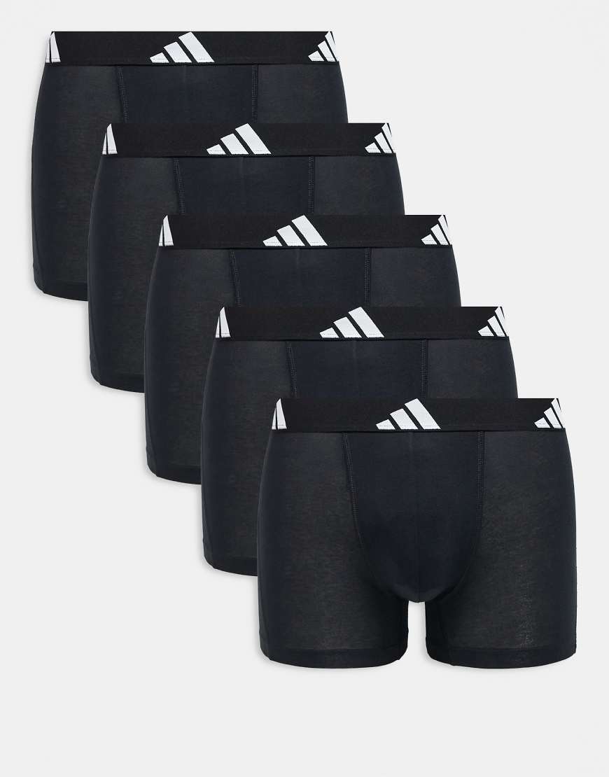 Adidas - Active Flex Cotton - 5er-Pack Trunk-Unterhosen in Schwarz von adidas