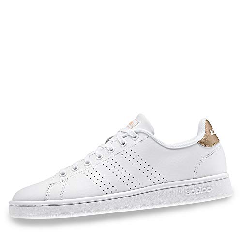 Adidas Advantage, Damen Hallenschuhe, Weiß (Ftwbla/Ftwbla/Cobmet 000), 36 2/3 EU (4 UK) von adidas