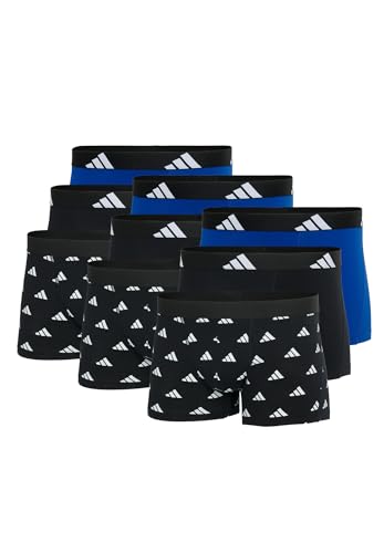 adidas Basic Boxer Trunk Men Herren Unterhose Shorts Unterwäsche 9er Pack, Farbe:Multi, Bekleidungsgröße:M von adidas
