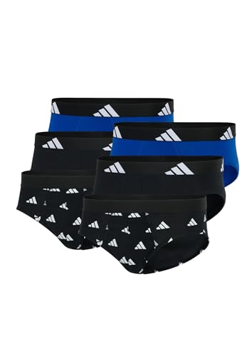 adidas Basic Brief Men Herren Unterhose Slip Unterwäsche 6er Pack, Farbe:Multi, Bekleidungsgröße:XL von adidas