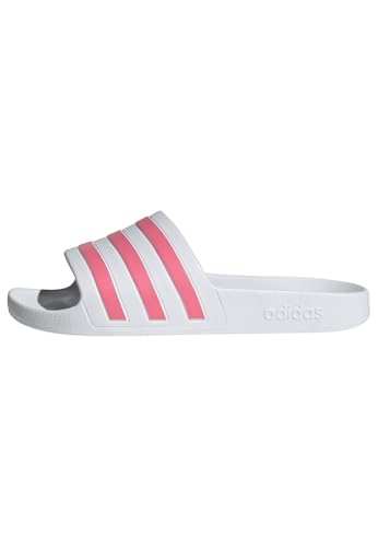 adidas Damen Adilette Aqua Slides, Cloud White / Rose Tone / Cloud White, 43 EU von adidas