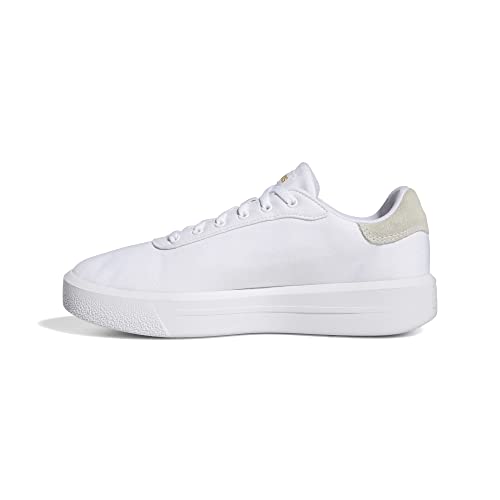 Adidas Damen Court Platform CLN Shoes Schuhe, Cloud White/Gold Metallic/Core Black, 36 EU Adidas Damen Court Platform CLN Shoes Schuhe, Cloud White/Gold Metallic/Core Black, 36 EU von adidas