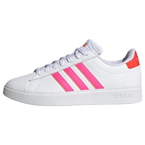 Adidas Damen Grand Court 2.0 Shoes-Low (Non Football), FTWR White/Lucid Pink/Bright Red, 38 2/3 EU von adidas