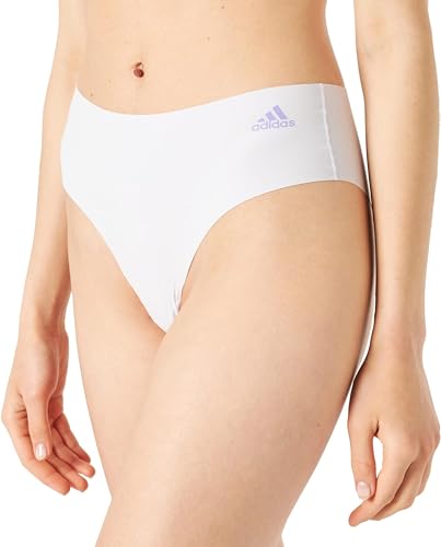 Adidas Unterhosen Damen - Brazilian Slip (Gr. XS - XXL) - bequeme Unterwäsche, Anthrazit-mel., S von adidas