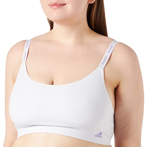 Adidas Soft BH Bustier Damen bequemer BH für jeden Tag (Gr. XS - XXL) - bequeme Unterwäsche, Anthrazit-mel., L von adidas