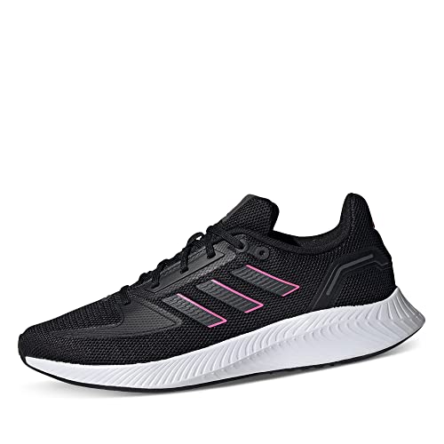 Adidas Damen Run Falcon 2.0 Laufschuhe, Schwarz Core Black Grey Screaming Pink, 38 2/3 EU von adidas