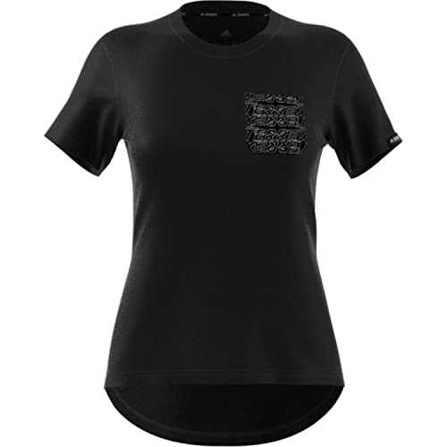 Adidas Damen Terrex Pocket Graphic Bluse, Black/White, S von adidas