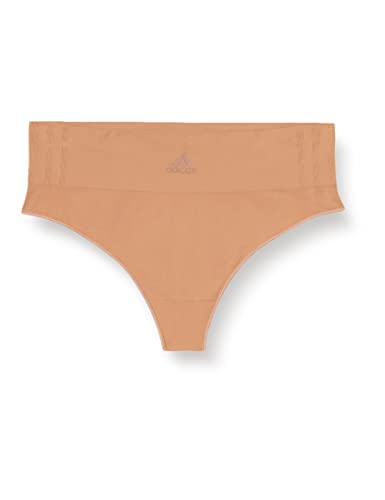 Adidas String Tanga Damen - Unterhosen (Gr. XS - XXL) - bequeme Unterwäsche, Braun, M von adidas