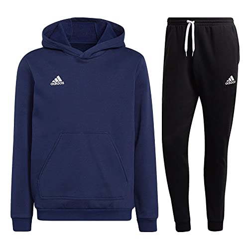 Adidas Fußball Entrada 22 Jogginganzug Hoodie Jogginghose Herren dunkelblau schwarz Gr XL von adidas