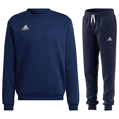 Adidas Fußball Entrada 22 Sweatanzug Sweatshirt Jogginghose Herren dunkelblau Gr XS von adidas