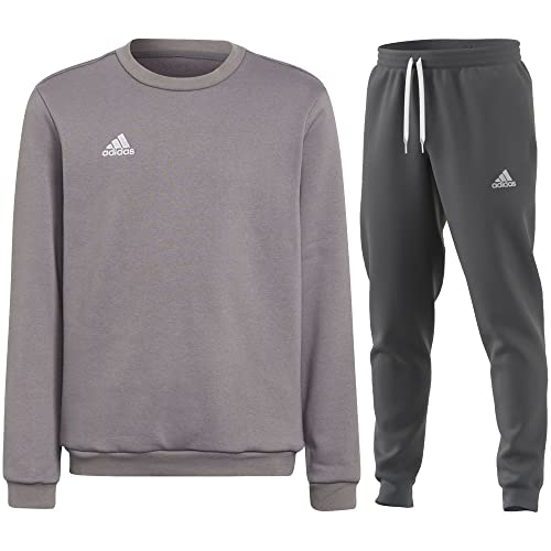 Adidas Fußball Entrada 22 Sweatanzug Sweatshirt Jogginghose Herren grau Gr L von adidas