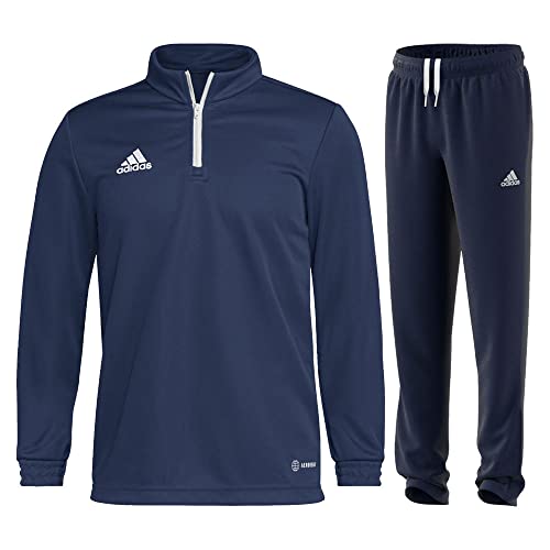 Adidas Fußball Entrada 22 Trainingsanzug Training Oberteil Trainingshose Herren dunkelblau Gr M von adidas