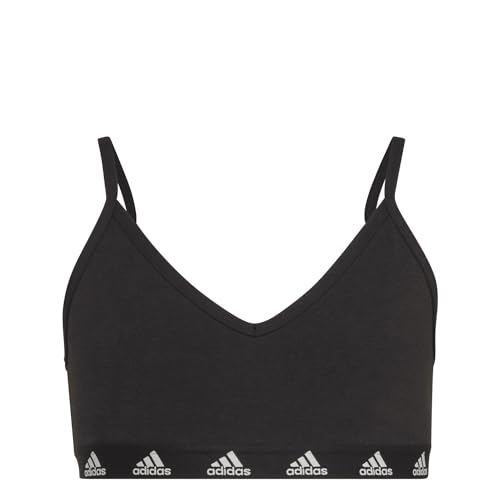 Adidas Girls G Purebare Bra Bralette, Black/White, 14 Years von adidas