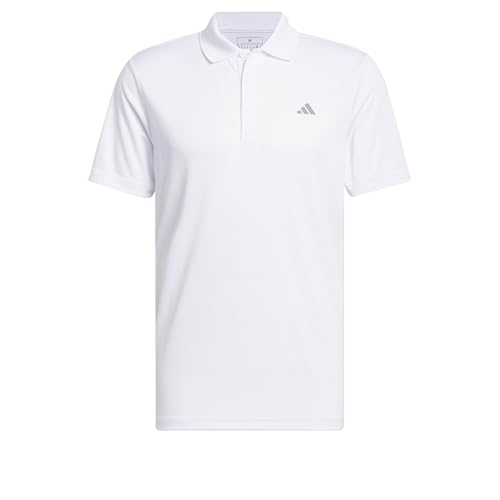 adidas Golf Herren Poloshirt 2025 Performance Links Brust Logo Stretch, Weiß Sport, XL von adidas