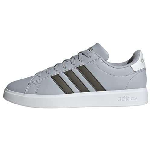 Adidas Herren Grand Court 2.0 Shoes-Low (Non Football), Halo Silver/Shadow Olive/FTWR White, 40 EU von adidas