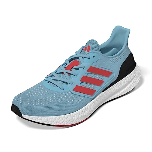 Adidas Herren Pureboost 23 Shoes-Low (Non Football), Light Aqua/Bright Red/FTWR White, 41 1/3 EU von adidas