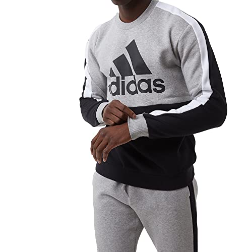 Adidas Herren Sweatshirt-HE4333 Sweatshirt, Mgreyh,Black, S von adidas