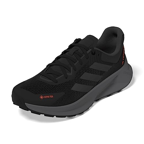 Adidas Herren Terrex Soulstride Flow GTX Shoes-Low (Non Football), Core Black/Grey Six/Impact Orange, 44 EU von adidas