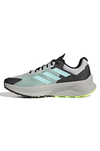 Adidas Herren Terrex Soulstride Flow GTX Shoes-Low (Non Football), Wonder Silver/Semi Flash Aqua/Lucid Lemon, 41 1/3 EU von adidas