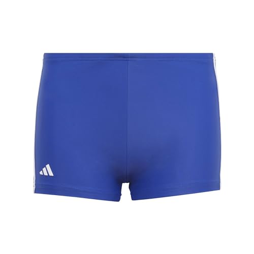 Adidas Jungen 3S Boxer Swimwear, Semi Lucid Blue/White, 4-5 Years von adidas