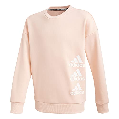 Adidas Mädchen Must Haves Sweatshirt, Hazcor/White, 140 von adidas