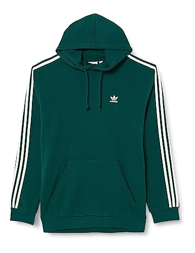 Adidas Men's 3-Stripes Hoody Sweatshirt, Collegiate Green, XL von adidas