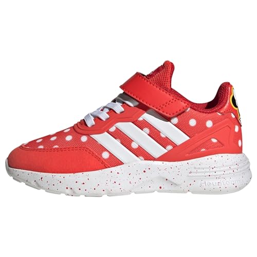 Adidas Nebzed Minnie EL K Shoes-Low (Non Football), Bright Red/FTWR White/Better Scarlet, 33.5 EU von adidas