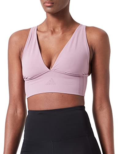 Adidas Soft BH Bustier Damen bequemer BH für jeden Tag (Gr. XS - XXL) - bequeme Unterwäsche, Mauve, M von adidas