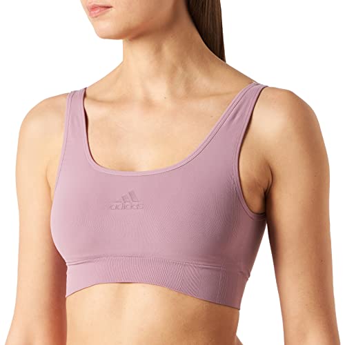 Adidas Soft BH Bustier Damen bequemer BH für jeden Tag (Gr. XS - XXL) - bequeme Unterwäsche, Mauve, XL von adidas