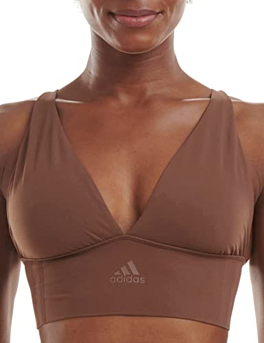 Adidas Sports Underwear Damen Scoop Lounge Bra Bustier Bralette, Toasted Mocha, S von adidas