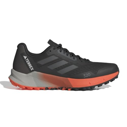 Adidas Terrex Agravic Flow 2 Trailrunning-Schuhe für Herren, Core Black Grey Four Impact Orange, 41 1/3 EU von adidas