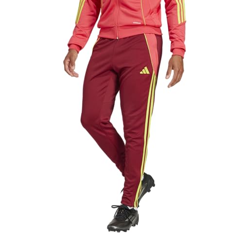 Adidas Tiro 24 Trainingshose für Herren, Team Collegiate Burgunderrot/Semi Solar Yellow, L von adidas