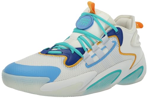Adidas Unisex BYW Select Basketball Boost Sneaker, Cream White/Crystal White/Blue Burst, 14.5 US Men von adidas