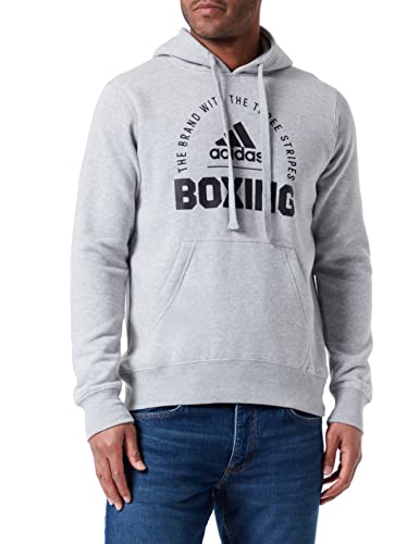 Adidas Unisex Community 21 Hoody Boxing Sweatshirt, Medium Grey HeatherBlack, S von adidas