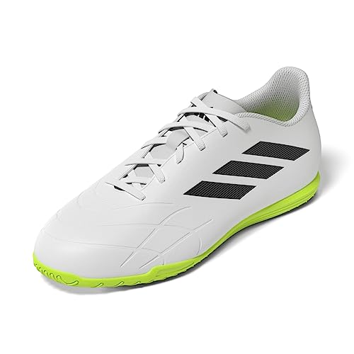 Adidas Unisex Copa Pure.4 In Football Shoes (Indoor), FTWR White/Core Black/Lucid Lemon, 43 1/3 EU von adidas