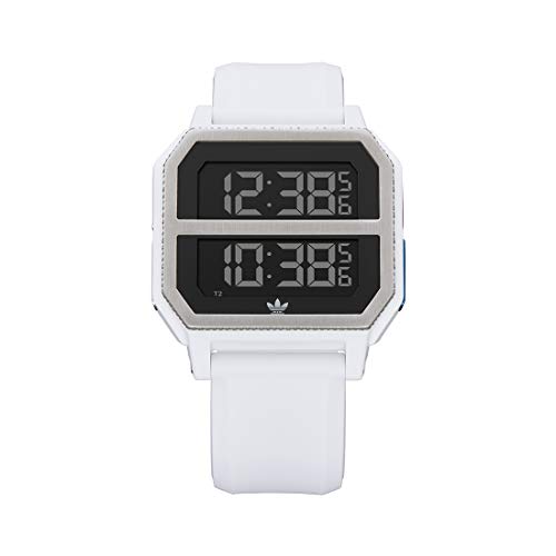 Adidas Unisex Digital Spezielles Modul Uhr mit Silikon Armband Z16-3273-00 von adidas