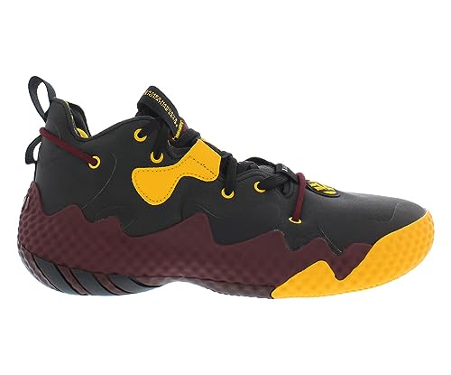 Adidas Unisex-Erwachsene Harden Vol. 6 Basketballschuh, Schwarz, Burgunderrot, Gelb, 45 1/3 EU von adidas